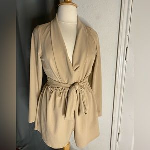 Tan Blazer Romper